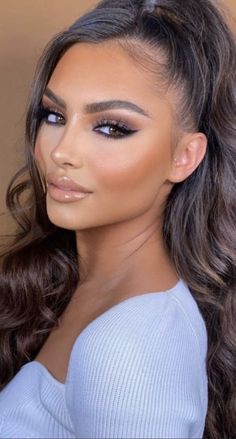 Glam Bride Makeup, Prom Eyes, Glam Wedding Makeup, Prom Eye Makeup, Formal Makeup, Glam Makeup Look, Glamour Makeup, Bride Makeup, Bridal Hair And Makeup