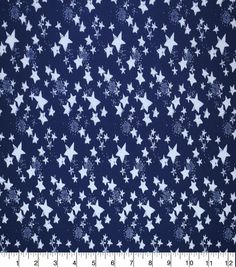 Width: 43 InchesContent: 100% CottonCare: Machine Wash Gentle Cold, Nonchlorine Bleach, Tumble Dry Low, Warm IronImported Crafts 4th Of July, Navy Quilt, Viking Sewing, Home Decor Crafts, Patriotic Stars, Puppy Gifts, Baking With Kids, Navy Background, White Stars