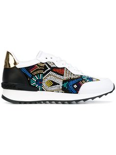 Shop Casadei embellished sneakers. Embellished Sneakers, Colorful Sneakers, Man Shoes, Colorful Shoes, Lacing Sneakers, Sole Shoes, Brooks Sneaker, Designer Shoes, Shoes Mens