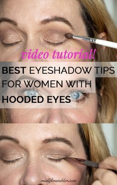 Makeup For 50 Year Old, Makeup For 60 Year Old, Heavy Eyelids, Older Eyes, Makeup For Hooded Eyelids