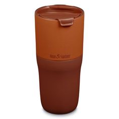 thermos travel mug is shown in brown