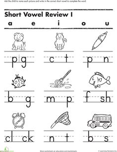 the short and long word worksheet for children to practice their english writing skills