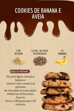 cookies de banana e avea infograficacions para elearing