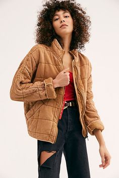 Dolman Quilted Knit Jacket | Free People Aviator Jackets, Free People Jacket, Wardrobe Inspiration, Aviator Style, Toasted Coconut, Cotton Jacket, Christmas Wishlist, Knit Jacket, Knit Cotton