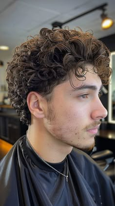 Upgrade Your Look: 27 Trendy Low Taper Fade Hairstyles for Men Curl Haircut Men, Styles For Curly Hair Men, Brushed Back Hair Men, Curly Shag Haircut Men, Mens Curly Hairstyles Medium Mid Length, Man Curly Hairstyle, Male Perm Hairstyles, Classy Curly Hair, Haircuts For Men Curly Hair