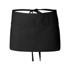 a women's black skirt with ties on the side