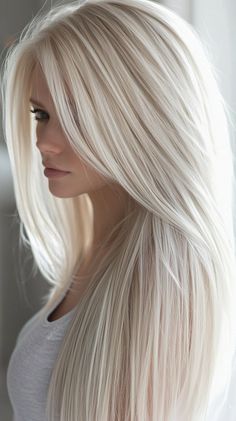 Platinum Blonde Hair Color Ideas Hair Color Platinum, Hair 2025, Flowing Hair, Long Hair Color, Angel Hair