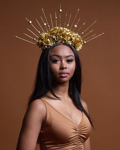 Baddie Photoshoot, Devine Beauty, Spiked Crown, Queen Sheba, Wooden Skewers, Crown Queen, Beautiful Wardrobe