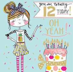 12 Today / Rachel Ellen Happy 12th Birthday Girl, Birthday Celebration Quotes, Birthday Wishes Girl, Facebook Birthday, Birthday Wishes For Kids, Birthday Girl Quotes, Quotes Faith, Happy Birthday Greetings Friends