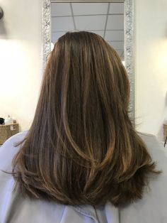 Medium Length Haircut Aesthetic, Medium Length Hair With Long Layers, Long Blended Layers, Soft Face Framing Layers, Brown Hair Cuts, Medium Length Hair Straight, Haircuts For Medium Length Hair