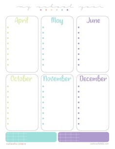 the printable calendar is shown in pastel colors