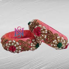 zardosi Maggam Work Bangles, Silk Jewelry