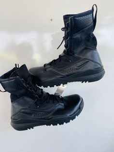 Nike SFB Field 2 8" Trail Frame Tactical Black Boots Men’s 11 12 A07507-001 NEW. Nike Combat Boots With Reinforced Toe For Outdoor Work, Nike Combat Boots For Outdoor Activities, Nike Combat Boots For Outdoor, Nike Tactical Combat Boots For Outdoor Activities, Nike Tactical Work Boots For Outdoor, Nike Tactical Combat Boots For Outdoor Work, Nike Leather Combat Boots With Round Toe, Nike Combat Boots With Reinforced Toe, Nike Leather Combat Boots For Hiking