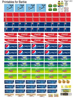 printable labels for pepsi cola and other beverages