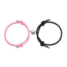 PRICES MAY VARY. 💕Couple Bracelets: Coming with a pair of delicate heart-shaped charm that mutual attraction when getting closer. These metching bracelets are symbolizing the eternal love and friendship between Lovers or Friends. 💕Premium Material: Made of high-quality nylon string, brand new heart charm design and stainless steel, these heart bracelets never fade and wouldn't fall out. It is comfortable and safe. Very convenient to wear. 💕SIZE: The heart bracelets for couples can be adjusted Matching Bracelets For Couples, Bracelets For Couples, Best Friend Boyfriend, Heart Bracelets, Couples Bracelets, Bracelets For Boyfriend, Daily Gift, New Heart, Couple Bracelets