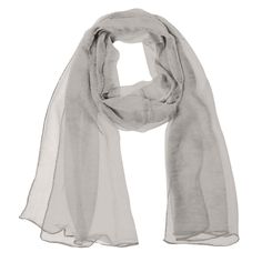 This classic looking scarf will go well with any outfit or occasion, casual or formal. Made of sheer polyester, the scarf is lightweight, soft to the touch, and a must have wardrobe staple. Perfect for all seasons and also makes a lovely gift. Available in various colors. Lightweight and soft, perfect for all seasons. Can be worn around the neck, head, on purses and hats. Material: Polyester. Dimensions: approximately 56.5"L x 19.5"W. Washing Instructions: Hand wash cold, dry in the shade. Do not bleach. If dry clean, do not use trichloroethylene. Fashion Apron, Fishing Wedding, Earring Jewelry Box, Lace Tape, Ribbon Headbands, Baby Hair Accessories, Long Scarf, Scarf Hairstyles, Women Lace