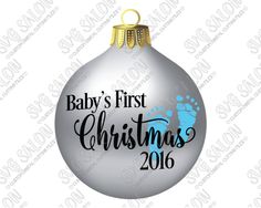 a baby's first christmas ornament