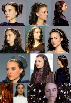 Padme Amidala Queen Outfits, Starwars Inspired Hairstyles, Padme Costume Hair, Padme Curly Hair, Padme Amidala Headpiece, Princess Leia Inspired Hair, Padme Gown, Padme Amidala Outfits Inspired, Padme Amidala Hairstyles Tutorial