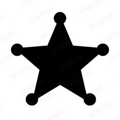 a black and white silhouette of a star