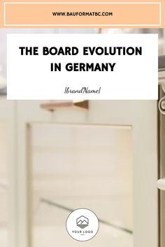 the board evolution in germany with an image of a door handle and knobs on it