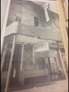 an old photo of the marquee hotel