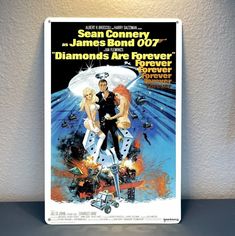 a movie poster for the film diamonds are forever