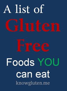 A List of Gluten Free Foods You Can Eat Oreo Dessert, Gluten Intolerance, Gluten Free Eating, Think Food