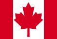 the canadian flag with a red maple leaf on it's center and bottom corner