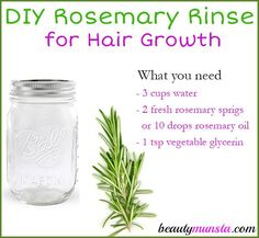 Rosemary Hair Rinse, Rosemary For Hair, Rosemary Hair Growth, Rosemary Hair, Hair Growth Secrets, Hair Rinse, Itchy Scalp, Grow Hair Faster, For Hair Growth