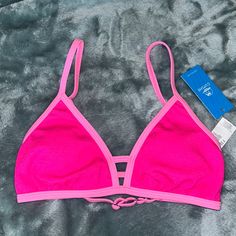 Hot Pink Bathing Suit Top Hot Pink Bathing Suit, Pink Bathing Suit, Pink Bathing Suits, Bathing Suit Top, Bathing Suit, Womens Swim, Bathing Suits, Hot Pink, Swimming