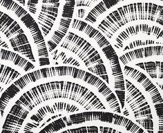 an abstract black and white pattern on paper