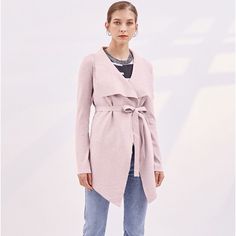 This Chicwish Cardigan Is Giving Us Some Seriously Cozy Vibes. Featuring Skin-Friendly Knit Material With A Wide Lapel Design. For The Ultimate Chic But Chill Outfit Style With A White Tee And Some Chunky Boots. Pretty Pink * Wide Lapel * Self-Tie Ribbon At Waist * Solid Color * Knit Fabric Provides Flexibility * New With Tag * Length 26.5-31.5” * Shoulder 14” * Sleeves 23.5” Feminine Long Sleeve Knit Cardigan, Feminine Knit Long Sleeve Outerwear, Feminine Long Sleeve Winter Cardigan, Feminine Sweater For Winter Day Out, Feminine Winter Sweater For Day Out, Feminine Sweater For Day Out In Winter, Feminine Fall V-neck Outerwear, Feminine V-neck Outerwear For Fall, Feminine V-neck Fall Outerwear