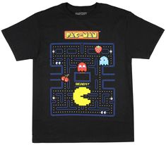 PRICES MAY VARY. This Ia A OFFICIALLY LICENSED Pac-Man Product Guaranteed The Front Of The Pac-Man Top features a game action scene Vivid color print that will stay bright wash after wash! Look for the Pac-Man logo and care instructions printed on the inner back of the shirt, Machine wash cold. Tumble Dry. Do Not Iron / Tee has a tagless collar for extra comfort around the neckline The shirt is listed in boy's sizes This is an officially licensed Pac-Man Shirt guaranteed! Pac-Man is one of the t Action Scene, Classic Video Games, I Love My Girlfriend, Man Logo, Pac Man, Kids Black, Color Print, Men Boys, Branded T Shirts