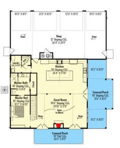 the floor plan for this house is very large