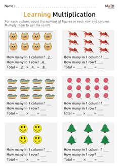 the worksheet for adding and subming numbers to each other with pictures on them