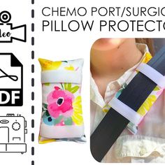 Cushion Sewing Pattern, Chemo Port Pillow, Chemo Port, Seat Belt Pillow, Cushion Sewing, Embroidery Download, Embroidery Blanks, Simplicity Sewing, Easy Sewing Patterns