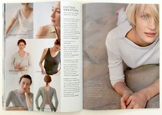 an open book with pictures of women's clothing and the pages are showing images of different types of clothes