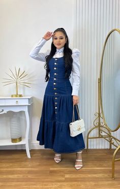 Outfit Mujer, Church Outfits, Color Rosa, Vintage Fashion, Hair Styles, Dresses, Clothes