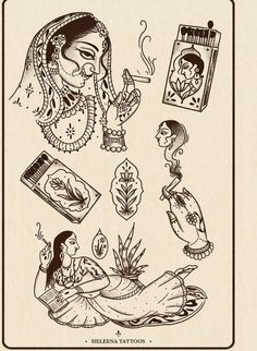 Indian Flash Tattoo, Letter Drawings, New Tattoo Styles, Lamp Tattoo, Persian Tattoo, Traditional Tattoo Inspiration, Tattoos Inspo, Henna Inspired Tattoos, Artist Tattoo