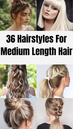 Everyday Hairstyles For Medium Length Hair, Business Hairstyles For Women Medium, Hair Styles Shoulder Length Everyday, Hair Dos Medium Length, Medium Length Styles Hairdos, Easy Hair Dos Medium Length, Hair Do For Medium Length Hair, Effortless Hairstyles Mid Length, Hairstyles For Medium Length Fine Hair