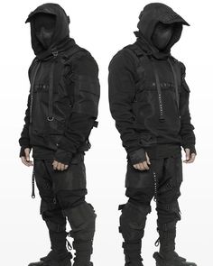 Tech Clothing, Post Apo, Techwear Fashion, Cyberpunk Clothes, Apocalyptic Fashion, Cyberpunk Fashion, Tactical Clothing, Cyberpunk Style