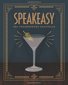 Prohibition in the US was instituted during the 1920s, making the sale of alcohol illegal, in an effort to 'clean up' the sins of those 'evil' imbibers. However, far from shutting down the country's debauchery (and, let's face it, fun), it gave rise to a proliferation of speakeasies - underground drinking dens that became particularly popular in New York. Here, the golden era of the cocktail was born. The iconic Sidecar, White Lady, Clover Club and French 75 cocktails, among many others, were bo French 75 Cocktail, Speakeasy Party, Vintage Cocktails, Inspiration Typographie, Drinking Gift, Great Gatsby Party, Cocktail Book, Gatsby Party, Cool Books