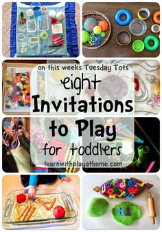 there are lots of toys and crafts that can be used to play with toddlers