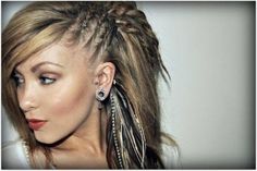 Hairstyle Trenzas Punk Braids, Punk Hair, Cornrow, Cornrow Hairstyles, Hair Envy, Grunge Hair, Great Hair, Hair Dos, Gorgeous Hair