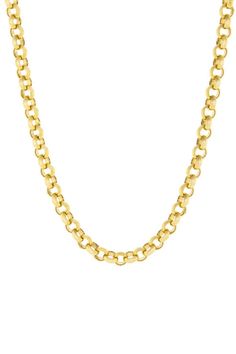 MARISSA DIAMONDS-18 Inch 4.0MM Yellow Gold Rolo Chain-YELLOW GOLD Rolo Chain, Gold Necklace, Diamonds, Yellow Gold, Chain, Yellow, Gold