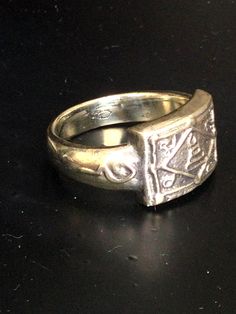 This is a perfect and unique style sacred powerful ring made of mixed magic alpaka silver metal by LP Kuay from Kositaram Temple. The power of the ring is to protect all dangers including ghost, evils and devils and the ring can bring good luck, fortune to the wearer. The ring showcases an elegant design with unique holy amulet. It is great to get this ring for your loved one or treat yourself for a classic timeless style. Amulet Name: Silver LP Kuay Ring (1th Generation) Ring details: The ring Traditional Adjustable Engraved Ring For Ceremonial Occasions, Symbolic Ceremonial Engraved Rings, Symbolic Engraved Rings For Ceremonial Occasion, Traditional Adjustable Engraved Ring For Ceremonies, Adjustable Traditional Engraved Ring For Ceremonial Occasions, Ceremonial Adjustable Ring Jewelry, Adjustable Silver Jewelry For Rituals, Traditional Ceremonial Ring Jewelry, Antique Ceremonial Ring Jewelry