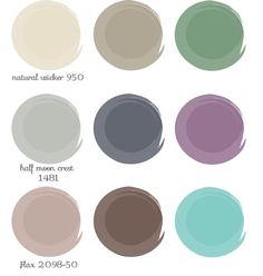 the different shades of paint that are used to decorate walls and furniture in various colors