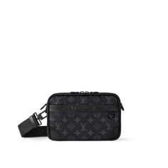 LOUIS VUITTON® - Alpha Messenger - Eclipse Lv Crossbody Bag Men, Louis Vuitton Bag Men, Lv Crossbody Bag, Louis Vuitton Messenger Bag, New Camera, Dope Outfits For Guys, Swag Men, Classic Monogram, Man Purse