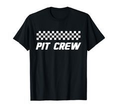 PRICES MAY VARY. Perfect design for a race car party at home or friend's place. This pit crew shirt with checkered flags and a checkered finish line is great for car race fans for hosting race car birthday parties for the entire family. Celebrate your driver with a shirt. Celebrate every race day with this pit crew race day shirt. Now you and your closest friends can party together with this shirt. Makes for a great gift for that car racing fan and race track enthusiast. Lightweight, Classic fit Race Car Shirts, Nascar Party, Pit Crew Shirts, Race Car Birthday Party, Car Party, Party At Home, Pit Crew, Race Car Party, Race Car Birthday