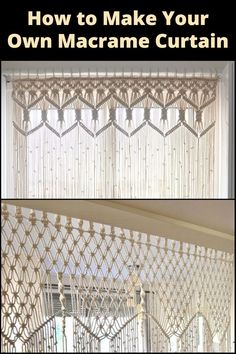 how to make your own macrame curtain